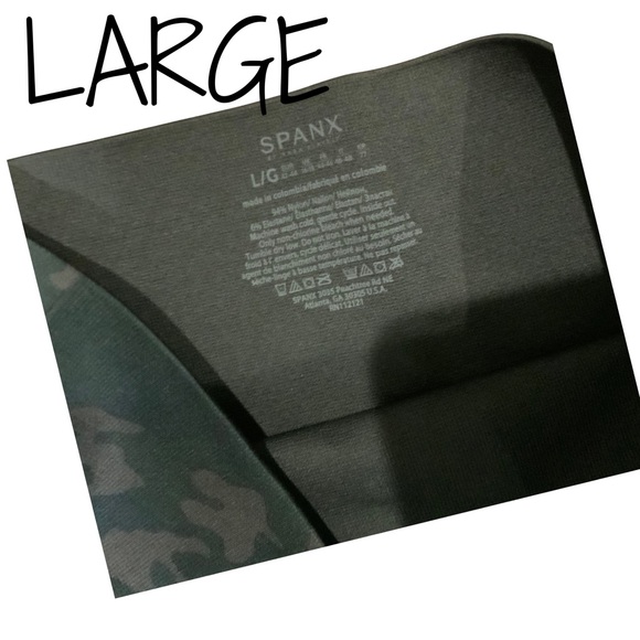 SPANX Look At Me Now Seamless Camo Leggings High Waisted Tummy Control NWOT - Picture 3 of 3